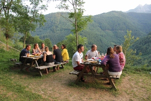 avondeten bergtoppers